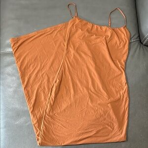 Skims Orange Spaghetti Strap Dress, size M. EUC